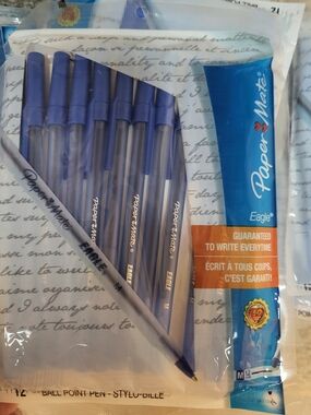 Lot of 32 Papermate Blue pens each pack is 12 count total of 384 pens new sealed